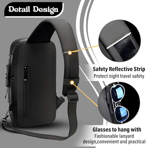 Anti theft sling bag